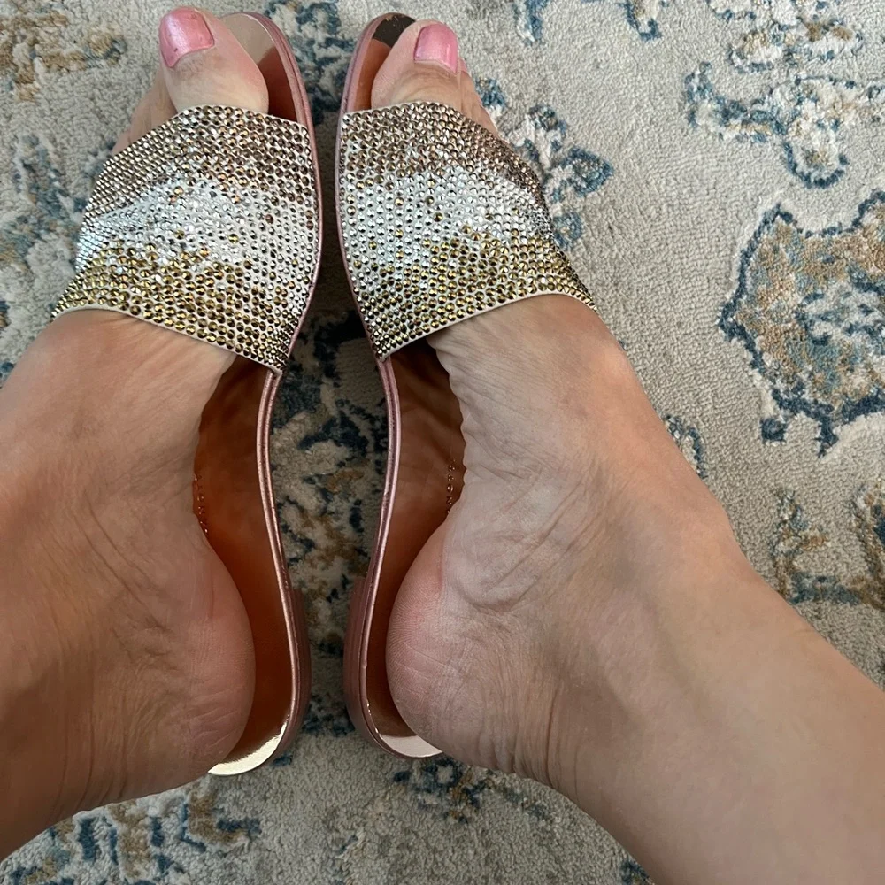 Beautiful bling sandals Giuseppe Zanotty  size9 - Picture 3 of 6